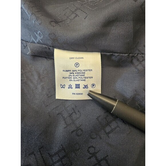 Lands End Blazer Women’s Size 8 Navy Blue Pockets Two-Button Lined Jacket - Picture 7 of 10